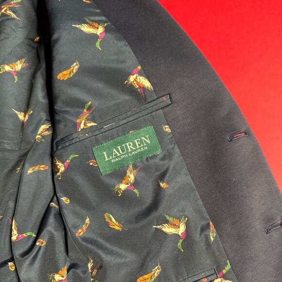 Upcycled Ralph Lauren Schoolboy Blazer XS – Navy Jacket with Emoji Patches - Picture 7 of 11